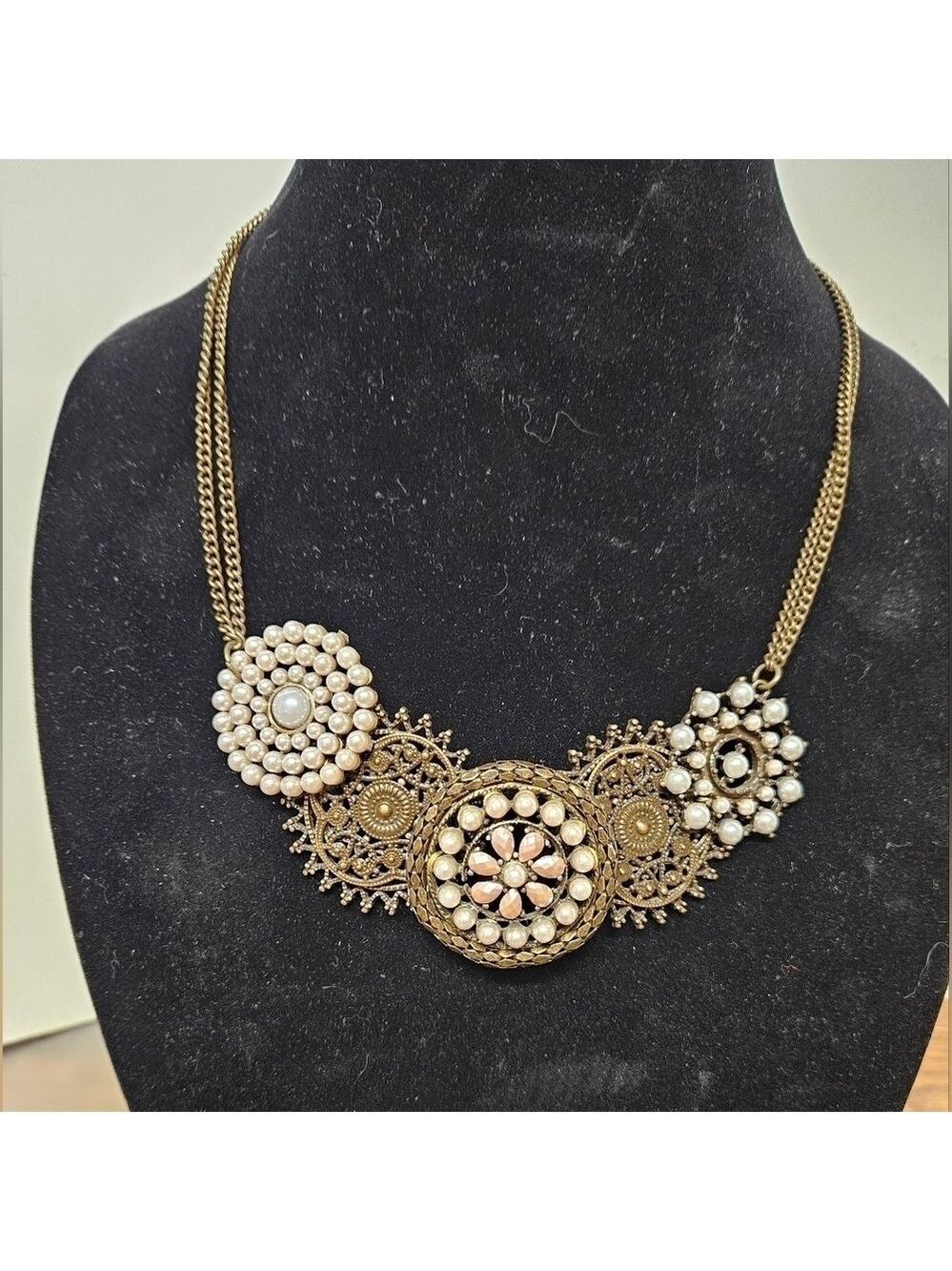 Medallion Steampunk Bohemian Statement Necklace
